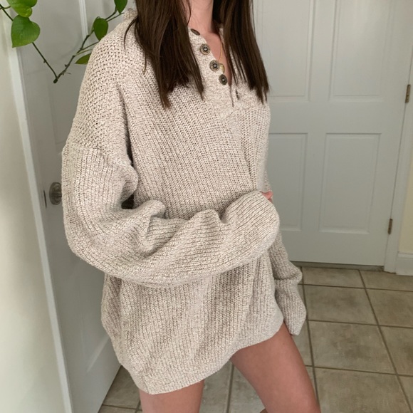 Eddie Bauer Sweaters - 🌿 vintage cream chunky knit sweater